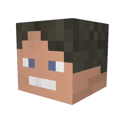 Enginozcelik Minecraft avatar head, 3D render