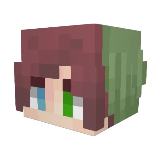 England2717 Minecraft avatar head, 3D render
