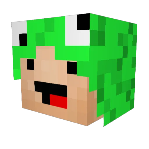 Englat_03 Minecraft avatar head, 3D render