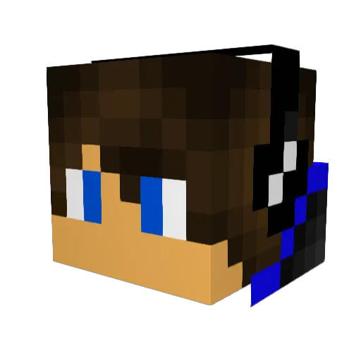 EnglishGaming13 Minecraft avatar head, 3D render