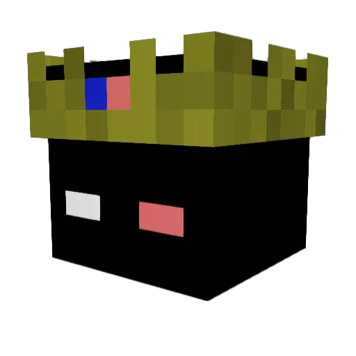 EnglishGod Minecraft avatar head, 3D render