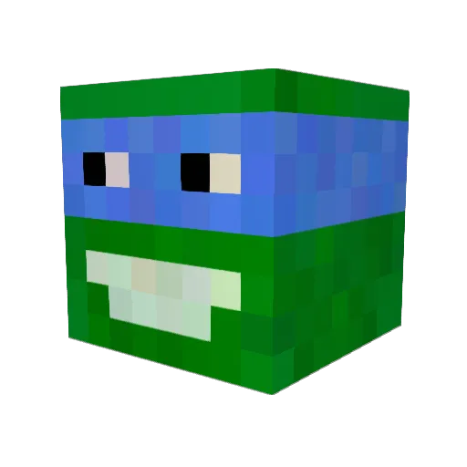 Enguewan Minecraft avatar head, 3D render