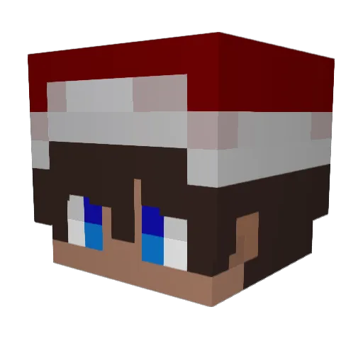 EngyYT Minecraft avatar head, 3D render
