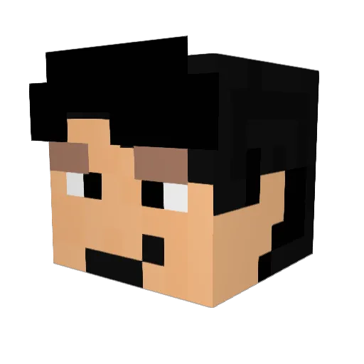 EnhaJay Minecraft avatar head, 3D render