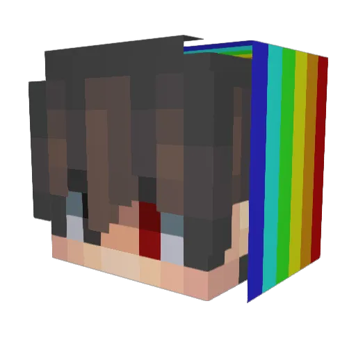 EniJar_ Minecraft avatar head, 3D render