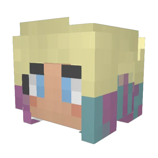 Enid_SunSH1NE Minecraft avatar head, 3D render