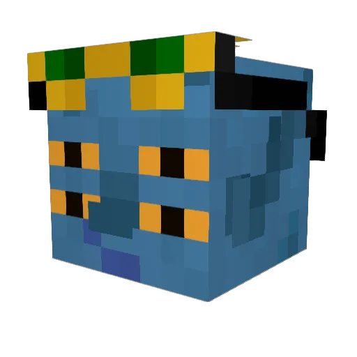 EnigmaMC_ Minecraft avatar head, 3D render