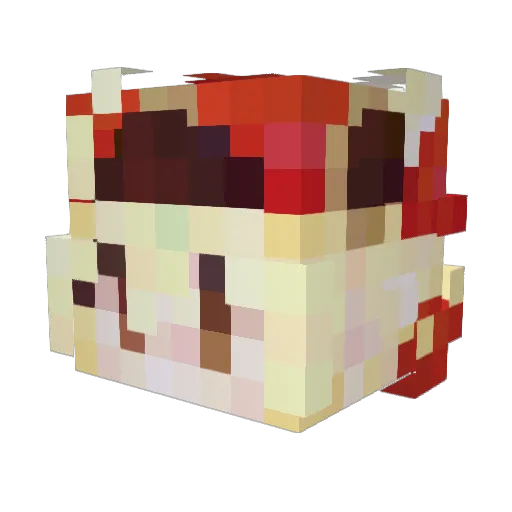 Enigma_02 Minecraft avatar head, 3D render