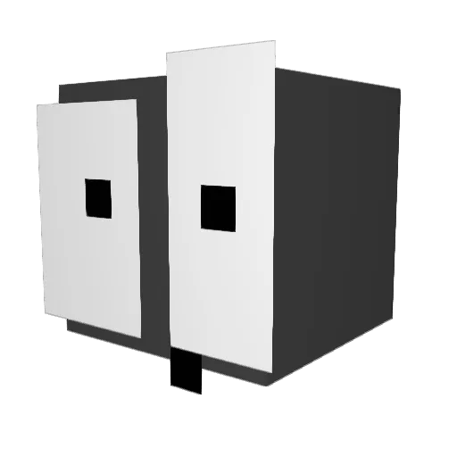 Enigmma Minecraft avatar head, 3D render