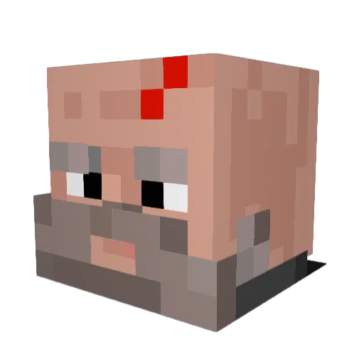 Enigmos111 Minecraft avatar head, 3D render