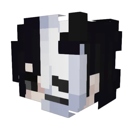 Eniixy Minecraft avatar head, 3D render