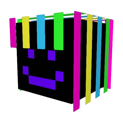 Enileca Minecraft avatar head, 3D render