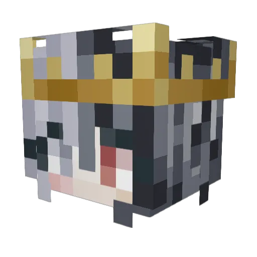 Enilok Minecraft avatar head, 3D render