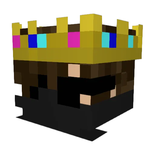 Enimae Minecraft avatar head, 3D render