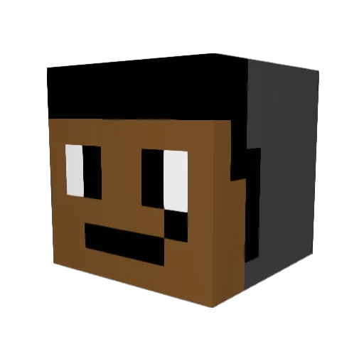 Enivo75 Minecraft avatar head, 3D render