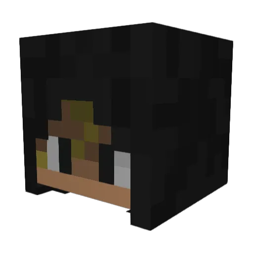 Enix276 Minecraft avatar head, 3D render