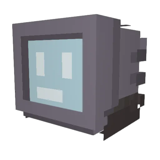 Enix_TTV_ Minecraft avatar head, 3D render