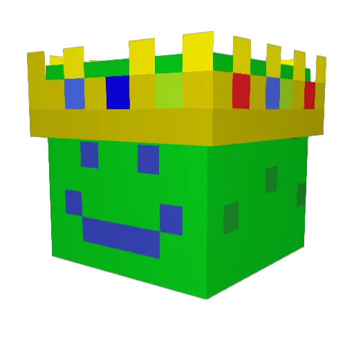 Enixiflux Minecraft avatar head, 3D render