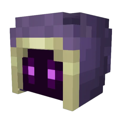EnizEndermite Minecraft avatar head, 3D render