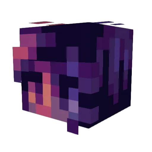 Enjaar Minecraft avatar head, 3D render