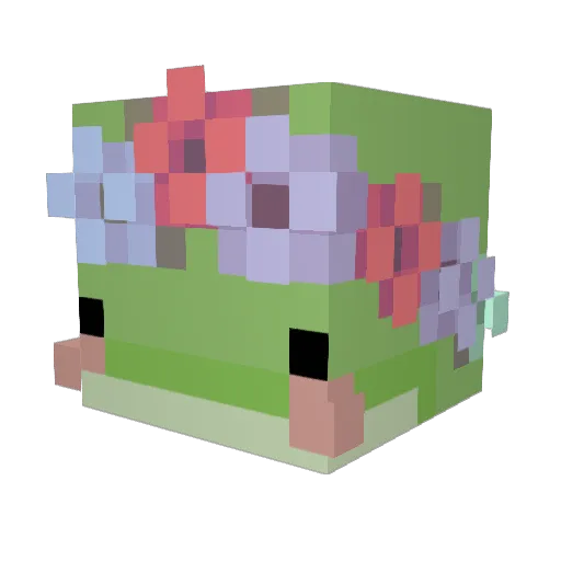 Enjellygie Minecraft avatar head, 3D render