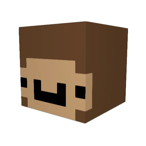 Enjineer20 Minecraft avatar head, 3D render