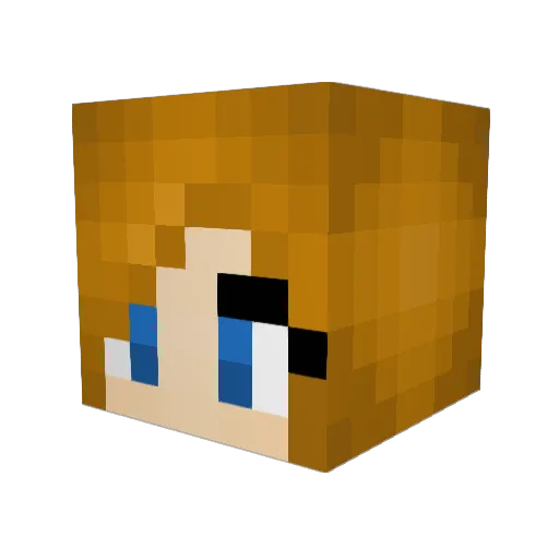 Enjolras_ Minecraft avatar head, 3D render