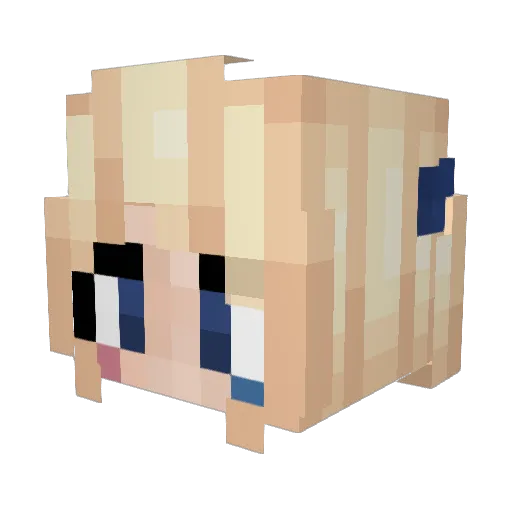 EnjoyMyTsukuyomi Minecraft avatar head, 3D render