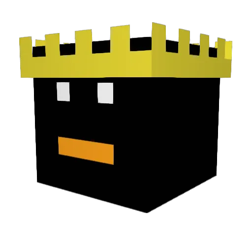 Enjoyed04 Minecraft avatar head, 3D render