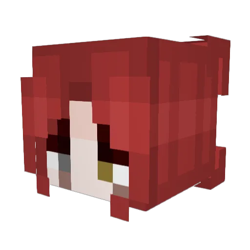 Enjoyer4 Minecraft avatar head, 3D render