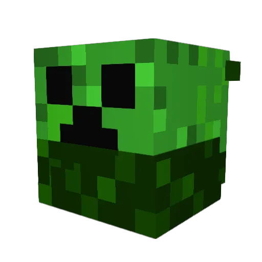 Enjoymystick Minecraft avatar head, 3D render