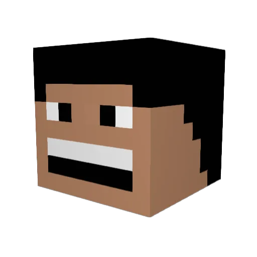Enjoyyourlife Minecraft avatar head, 3D render