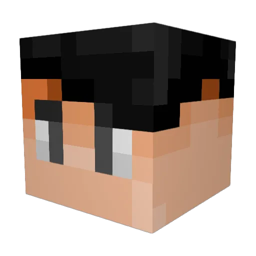 Enkefalos Minecraft avatar head, 3D render