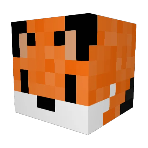 Enlaceh Minecraft avatar head, 3D render