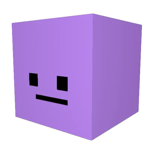 Enlsd Minecraft avatar head, 3D render