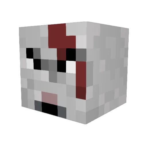 Enm_227 Minecraft avatar head, 3D render