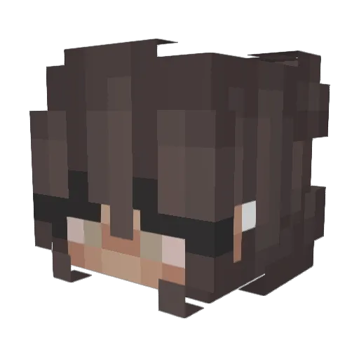 Enmr Minecraft avatar head, 3D render