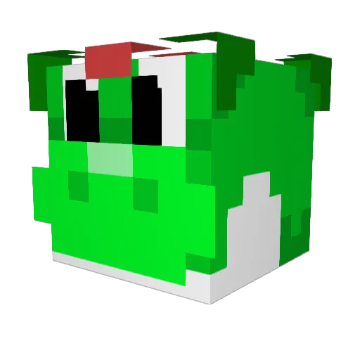 EnnardML Minecraft avatar head, 3D render