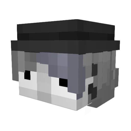 EnnardSUS Minecraft avatar head, 3D render