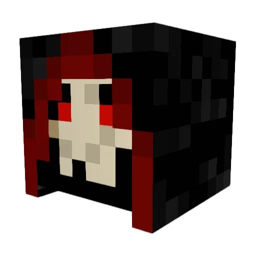 EnneVi Minecraft avatar head, 3D render
