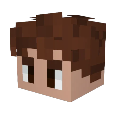 Enneee Minecraft avatar head, 3D render