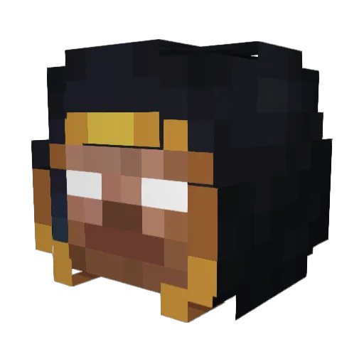 Enno82 Minecraft avatar head, 3D render