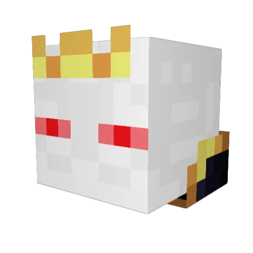 Ennpathy Minecraft avatar head, 3D render