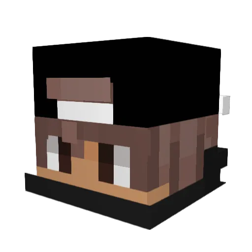 Ennvyyyyyy Minecraft avatar head, 3D render