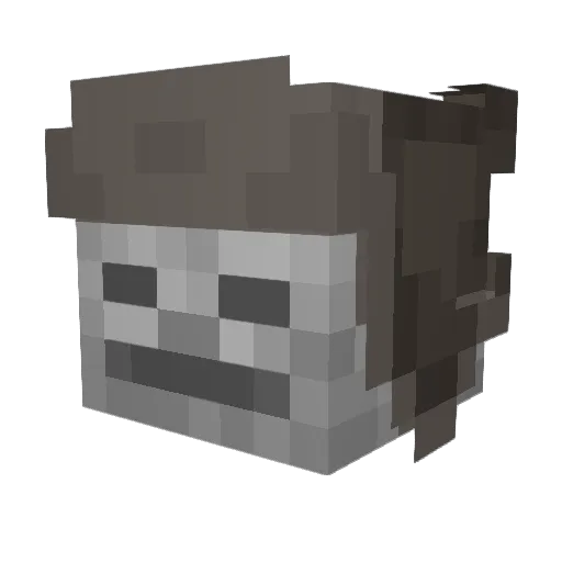 Enokeri Minecraft avatar head, 3D render