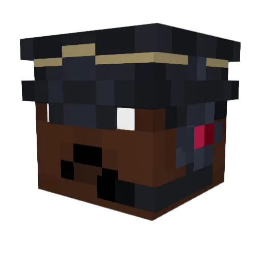 Enol054 Minecraft avatar head, 3D render