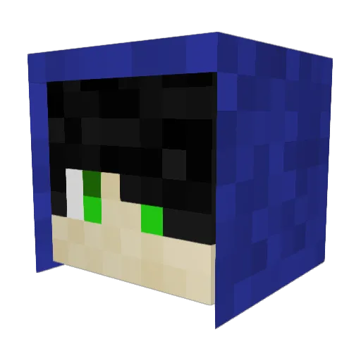 Enol77 Minecraft avatar head, 3D render