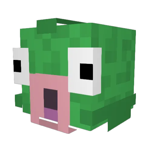 Enoloc Minecraft avatar head, 3D render