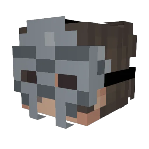 Enopeo Minecraft avatar head, 3D render