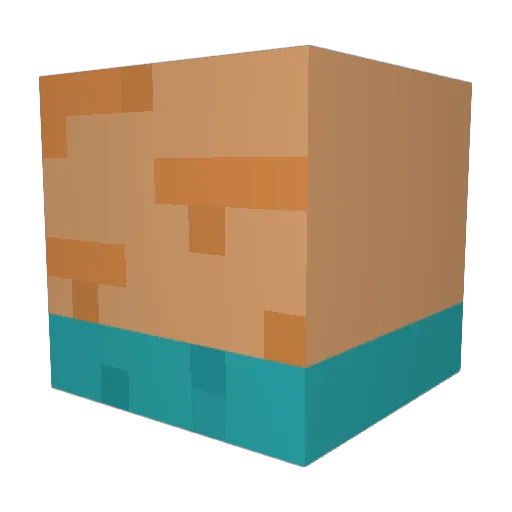 Enoraptor Minecraft avatar head, 3D render